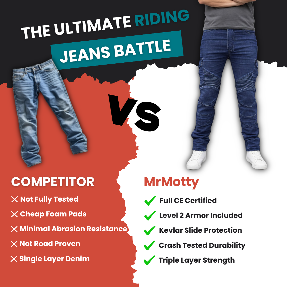 Protjeans Protective Riding  Motorcycle Jeans